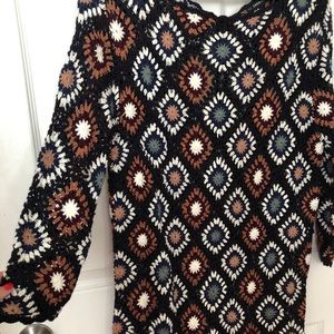 Zara crochet sweater dress